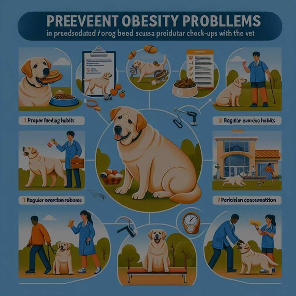 Comment prévenir les problèmes d'obésité chez une race de chien prédisposée comme le Labrador Retriever?